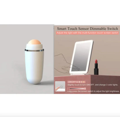 GlowFold™ LED Touch Makeup Mirror