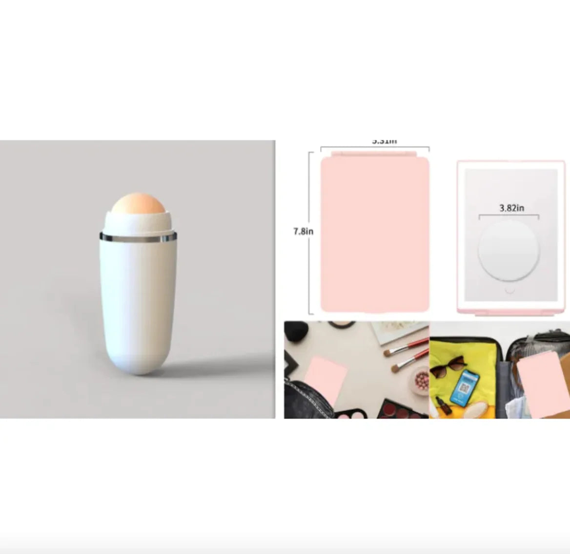 GlowFold™ LED Touch Makeup Mirror