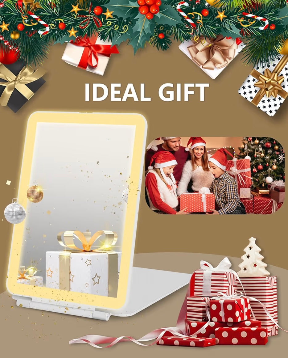 GlowFold™ LED Touch Makeup Mirror