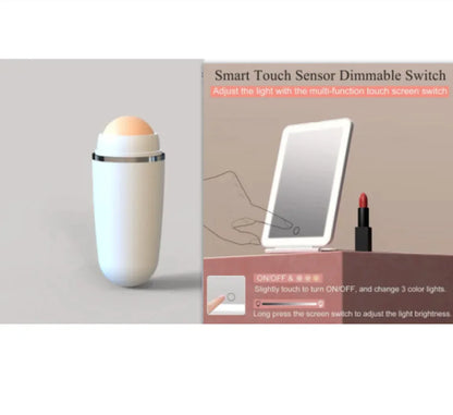 GlowFold™ LED Touch Makeup Mirror