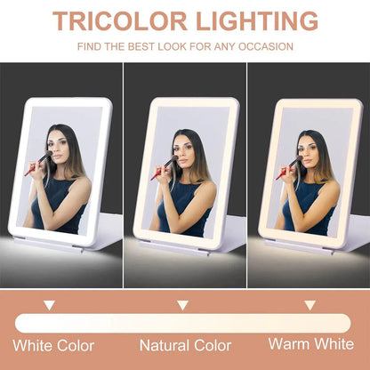 Foldable LED Touch Makeup Mirror