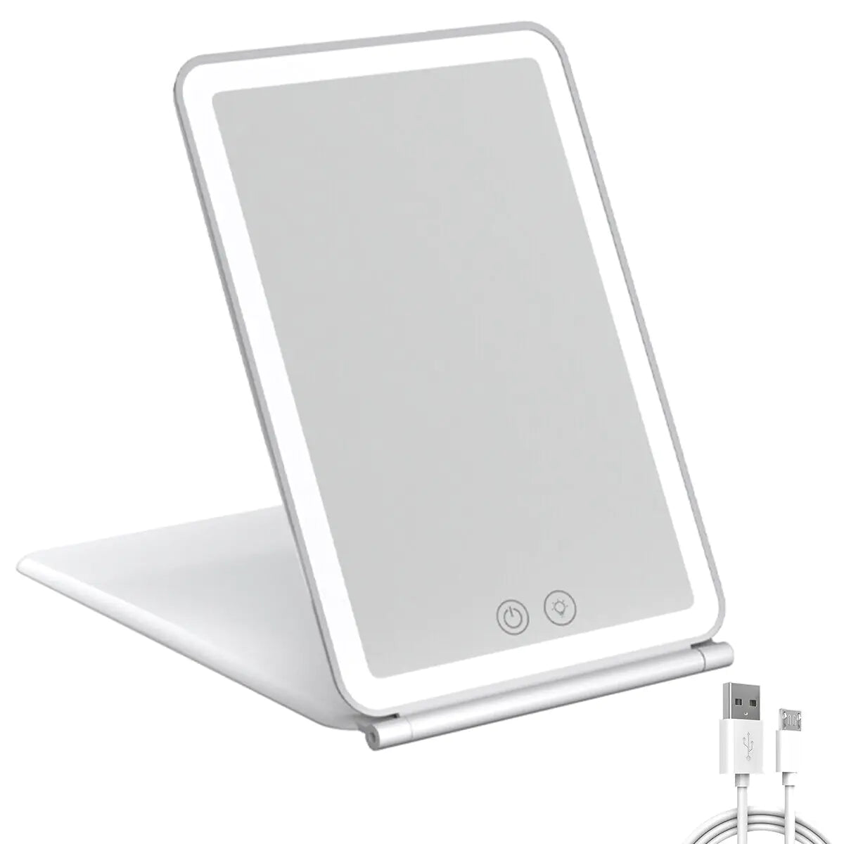 Foldable LED Touch Makeup Mirror
