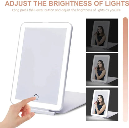 GlowFold™ LED Touch Makeup Mirror